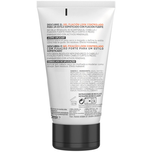 L'oréal - Men Expert Invisicontrol Gel Fijación Nº8