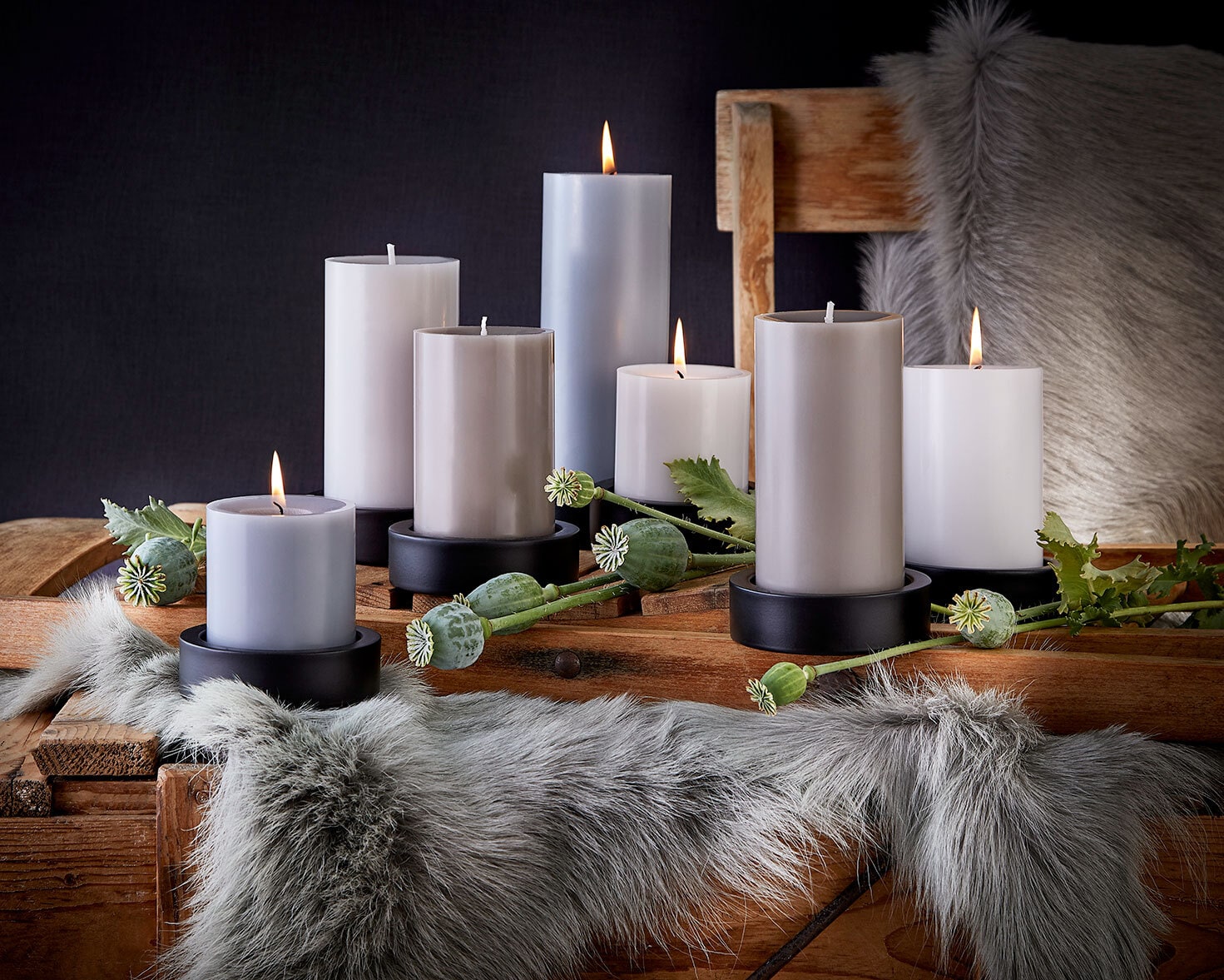 ENGELS KERZEN Kerzenständer FONDO 11 cm schwarz