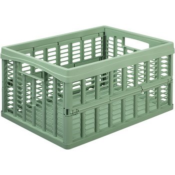 Caisse de rangement pliante, PP, 32,5 litres, noir
