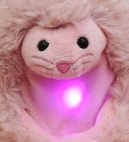 Curlimals Kuscheltier m. Klang und Bewegung - 14 cm - Glow Seal