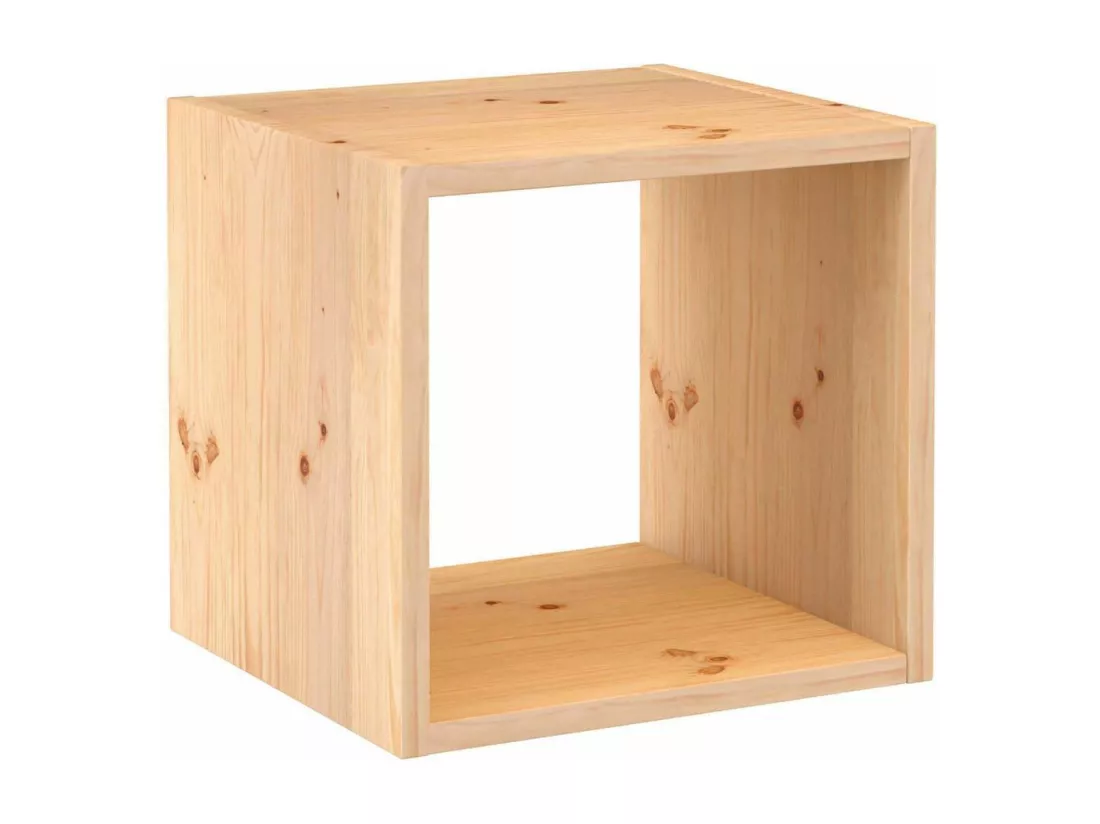 Cube avec range bouteille en pin 12 bouteilles Dinamic
