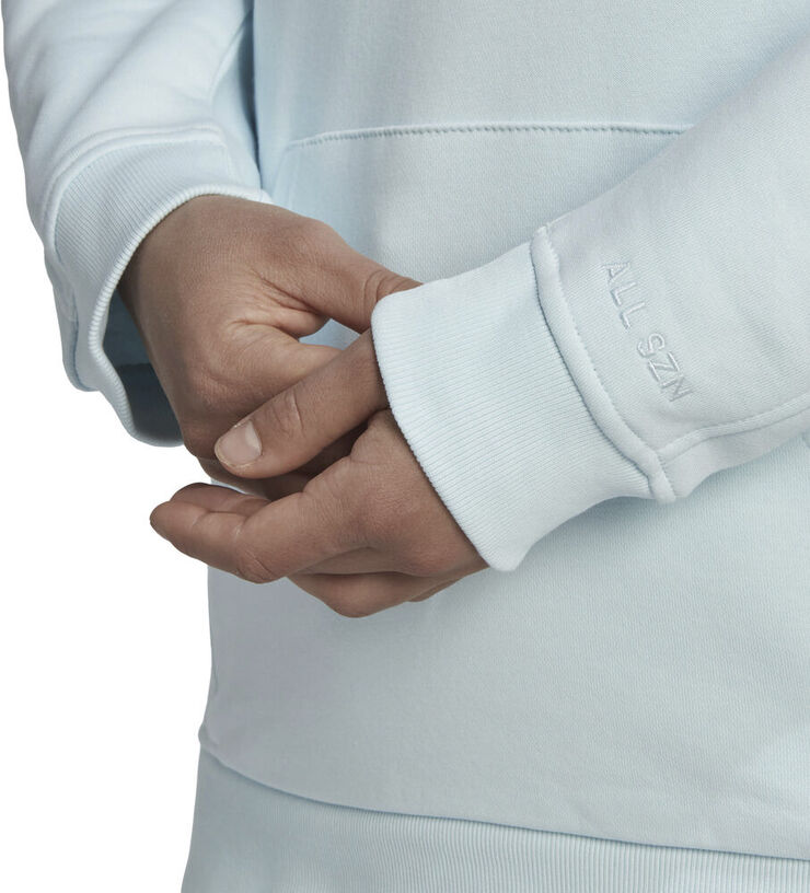 adidas ALL SZN Fleece Boyfriend hættetrøje Blå
