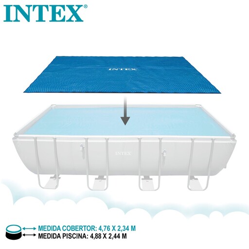 Cobertura solar Intex para piscinas retangulares de 488x244 cm
