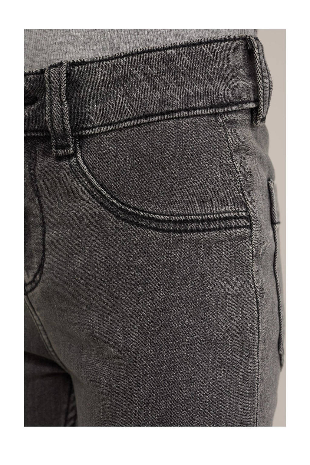 WE Fashion high waist super skinny jeans mid grey