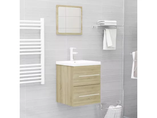 Armoire d'évier Chêne sonoma 41x38,5x48 cm Bois d’ingénierie
