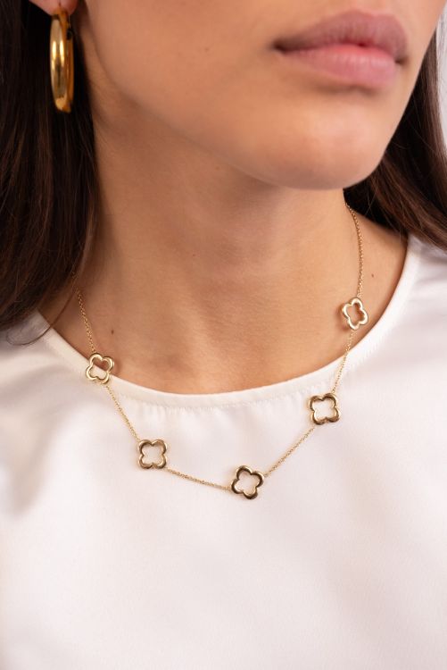 Ketting met vijf klavers