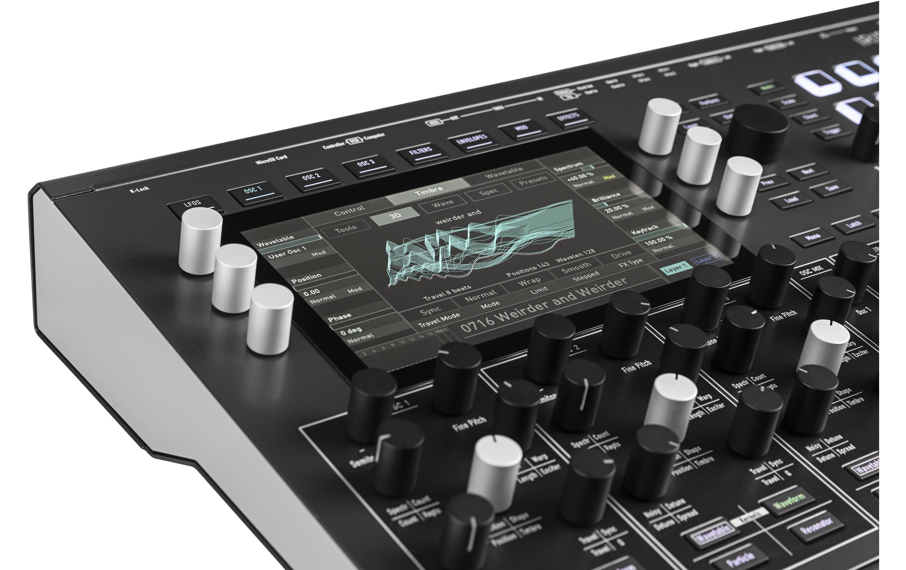 Synthesizer Iridium<br>Synthesizer-Engine und alle Synthese-Elemente von Quantum in einem Rack-kompatiblen Format