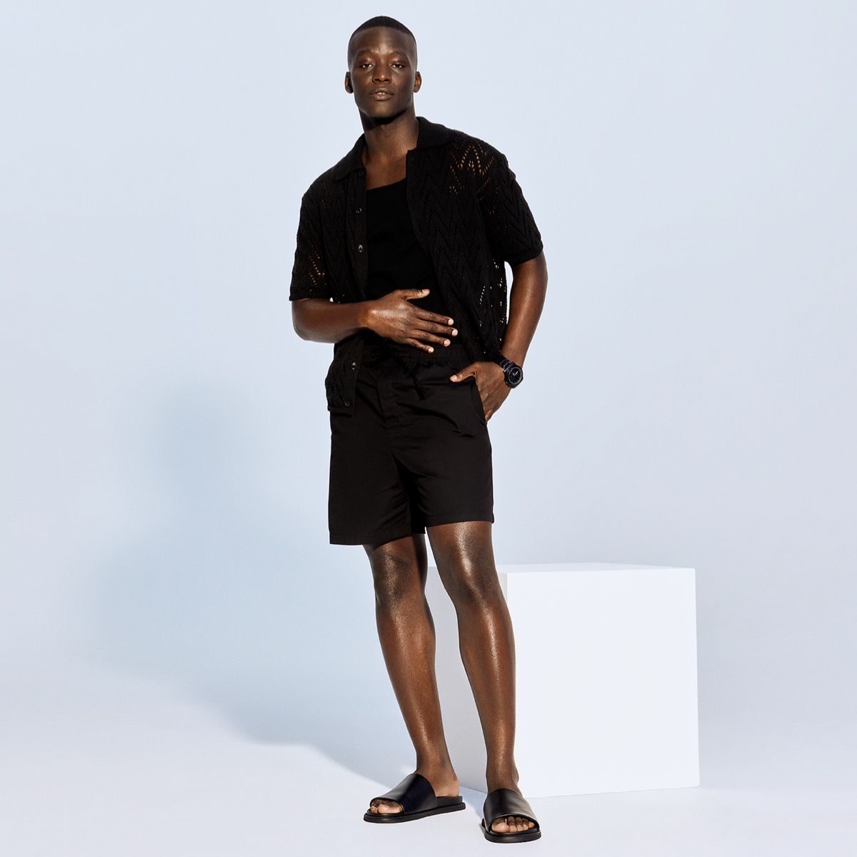 Gentslide Black Men Slides