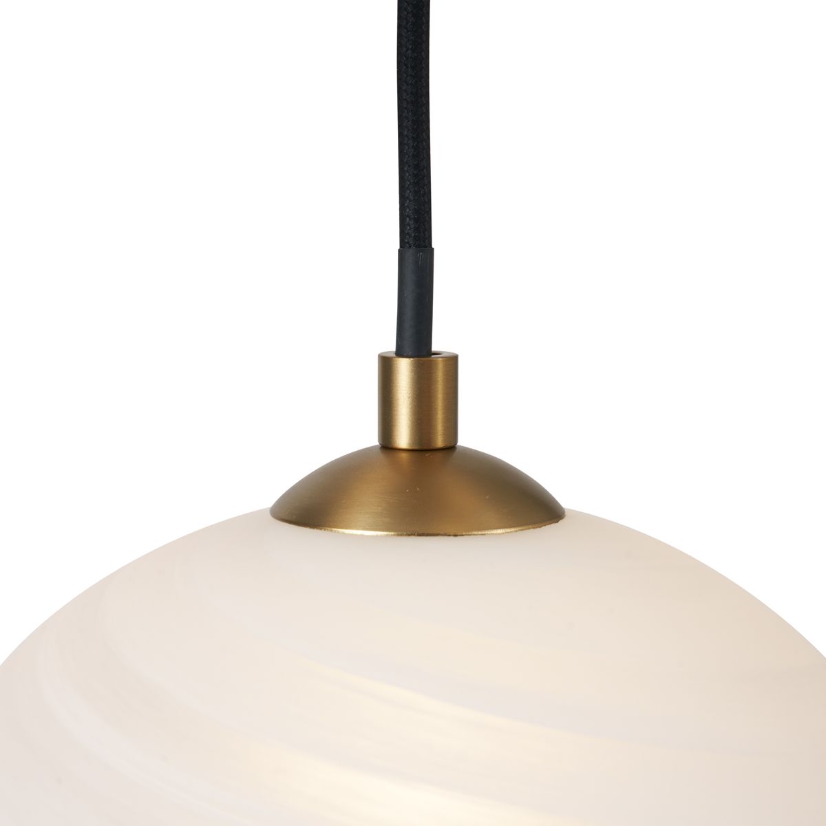 Art Deco hanglamp goud met opaal glas 9-lichts - Yani
