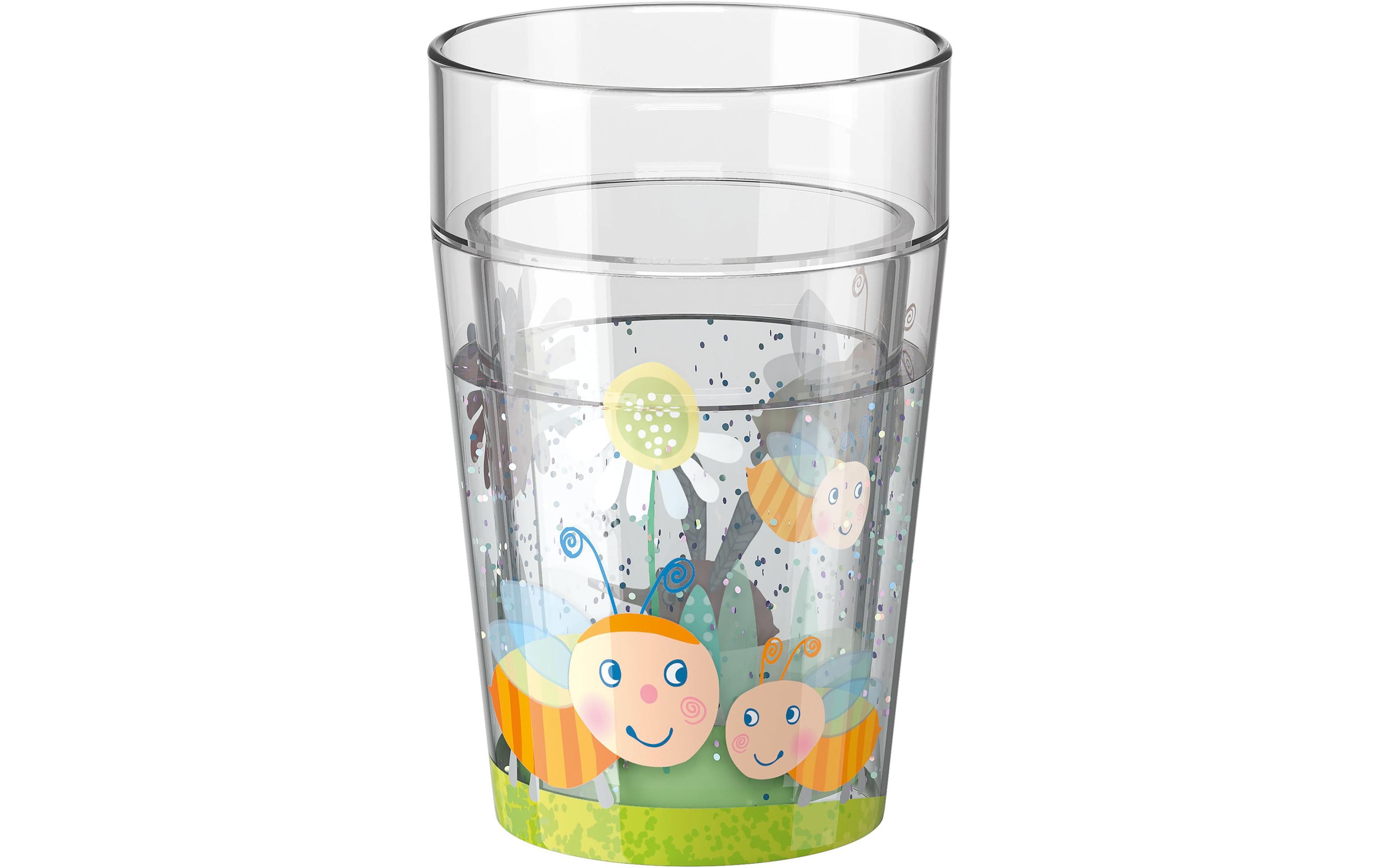 Glitzerbecher BienenKinderbecher mit Glitzer
