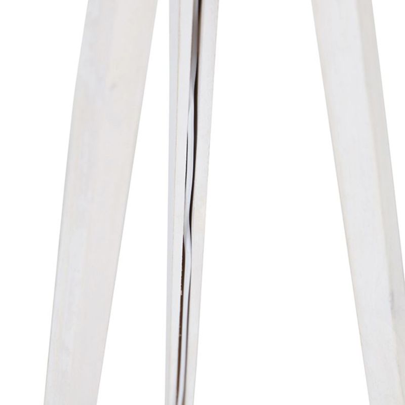 Moderne tripod wit met linnen kap donkergrijs 45 cm - Tripod Classic
