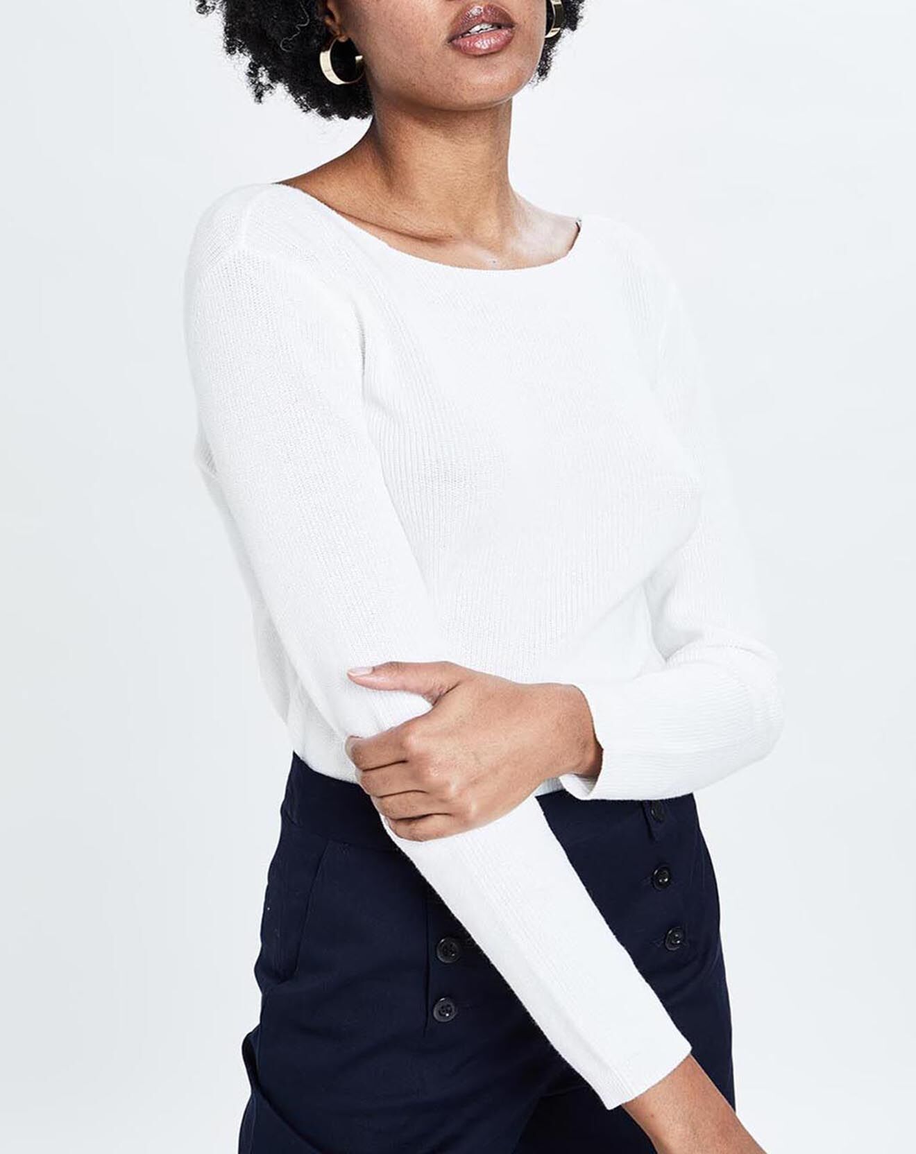 Caroll Pull 100% Coton Bio Bettina B ivoire