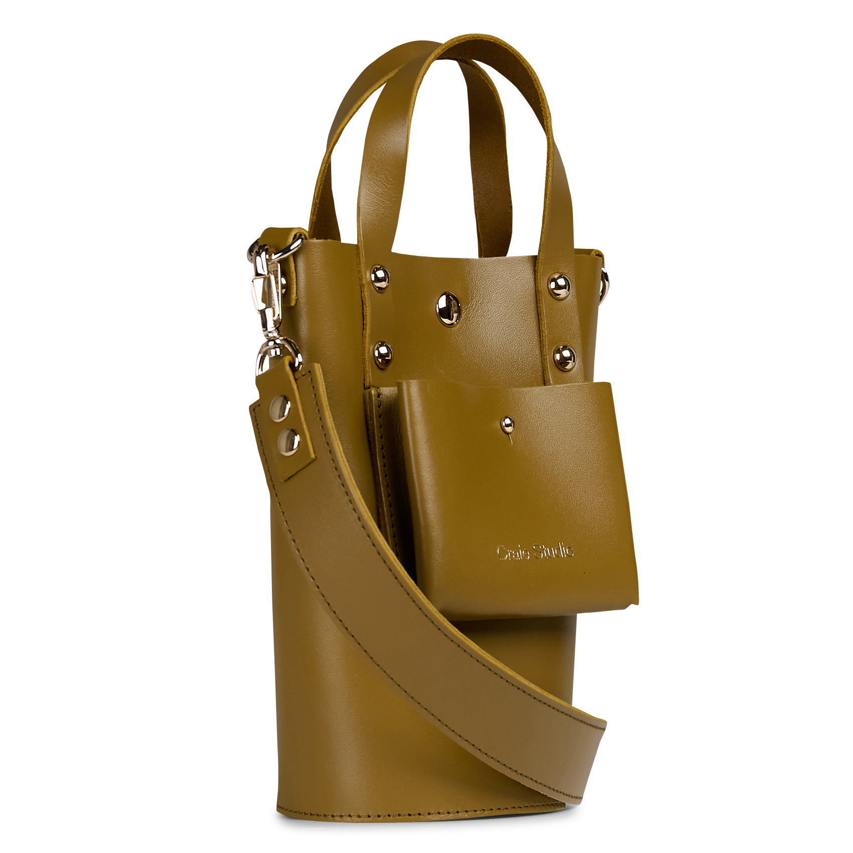 NONO - Sac seau en cuir | Kaki