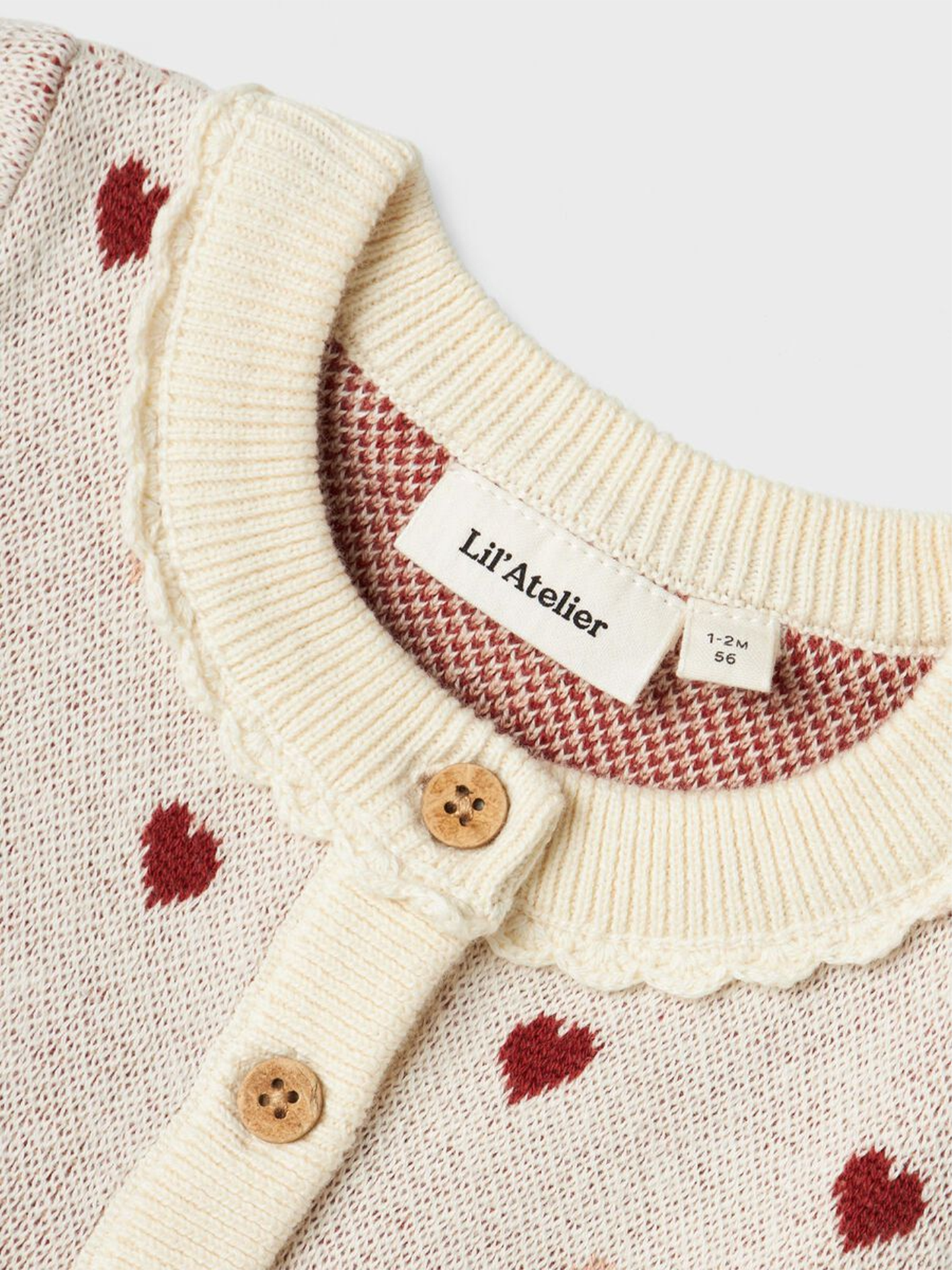 Saran Long Sleeve Knit Dress Heart
