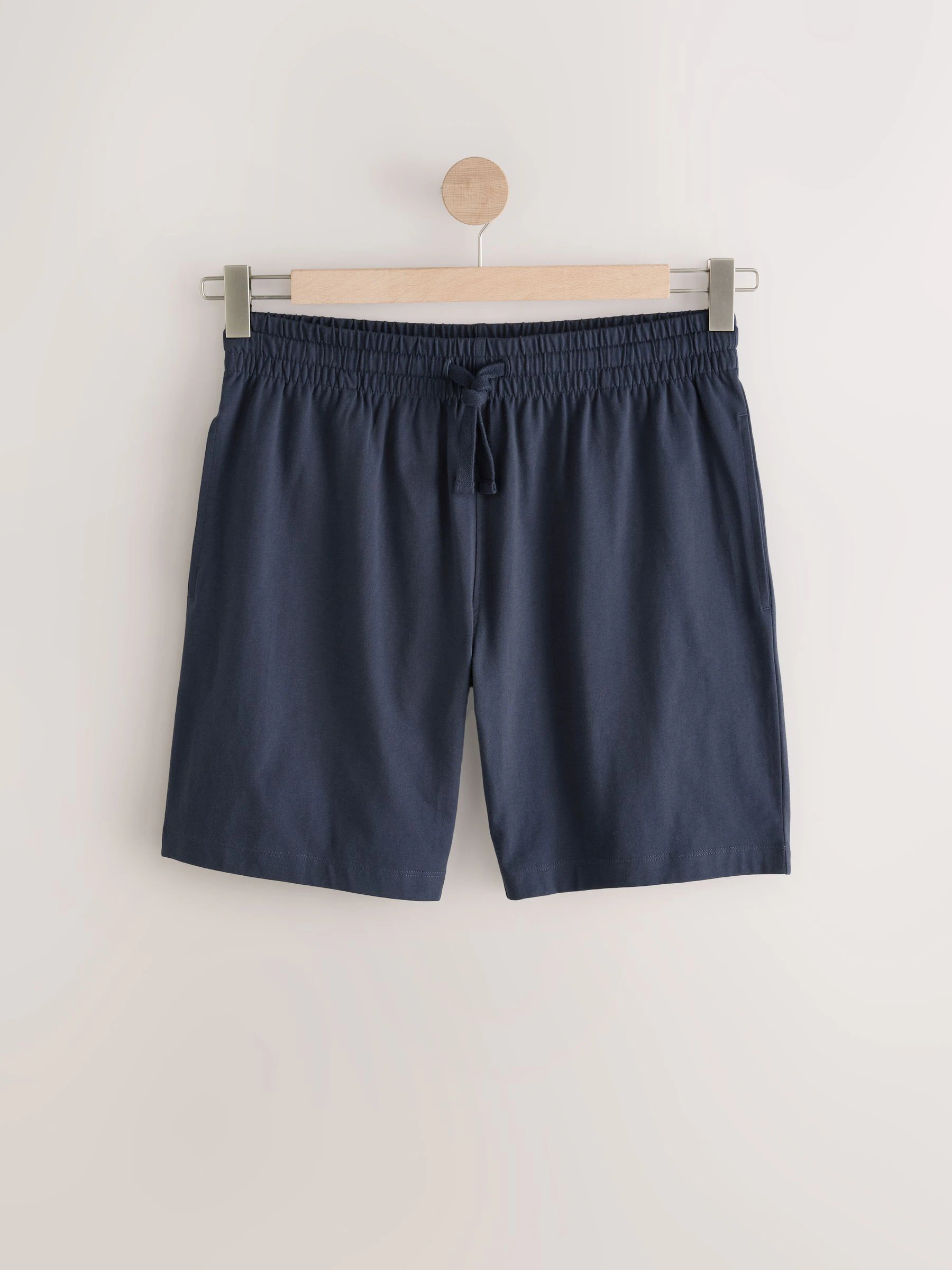 Donkerblauw - Korte jersey pyjamaset