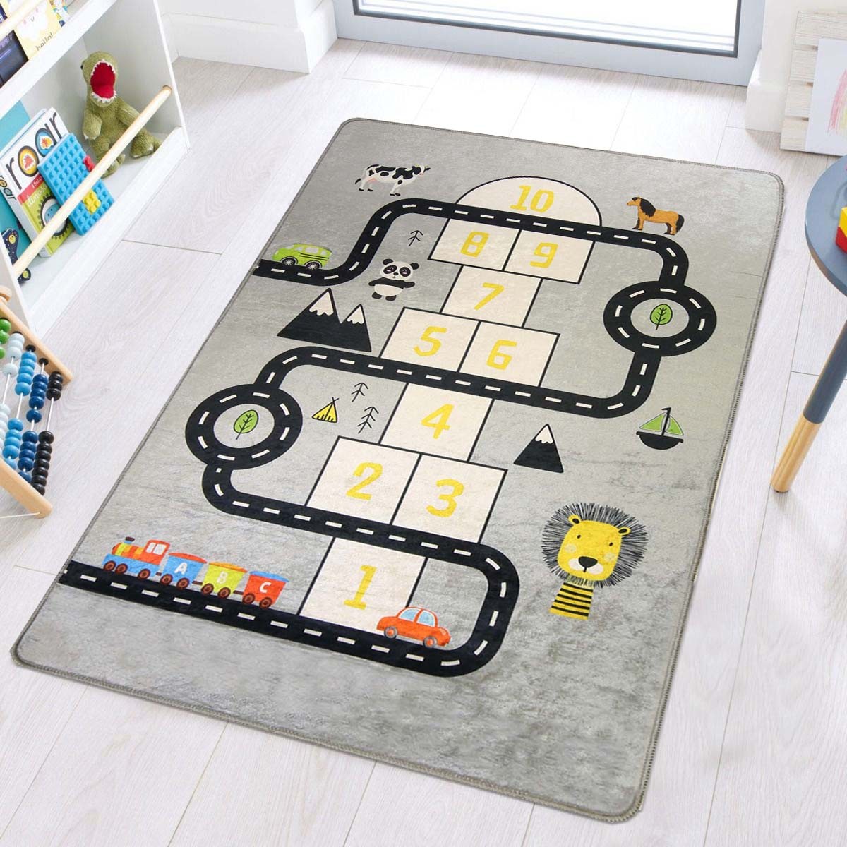 Mani Textile TPS_CIRC_MARELL - Tapis Enfant Circuit de Voiture