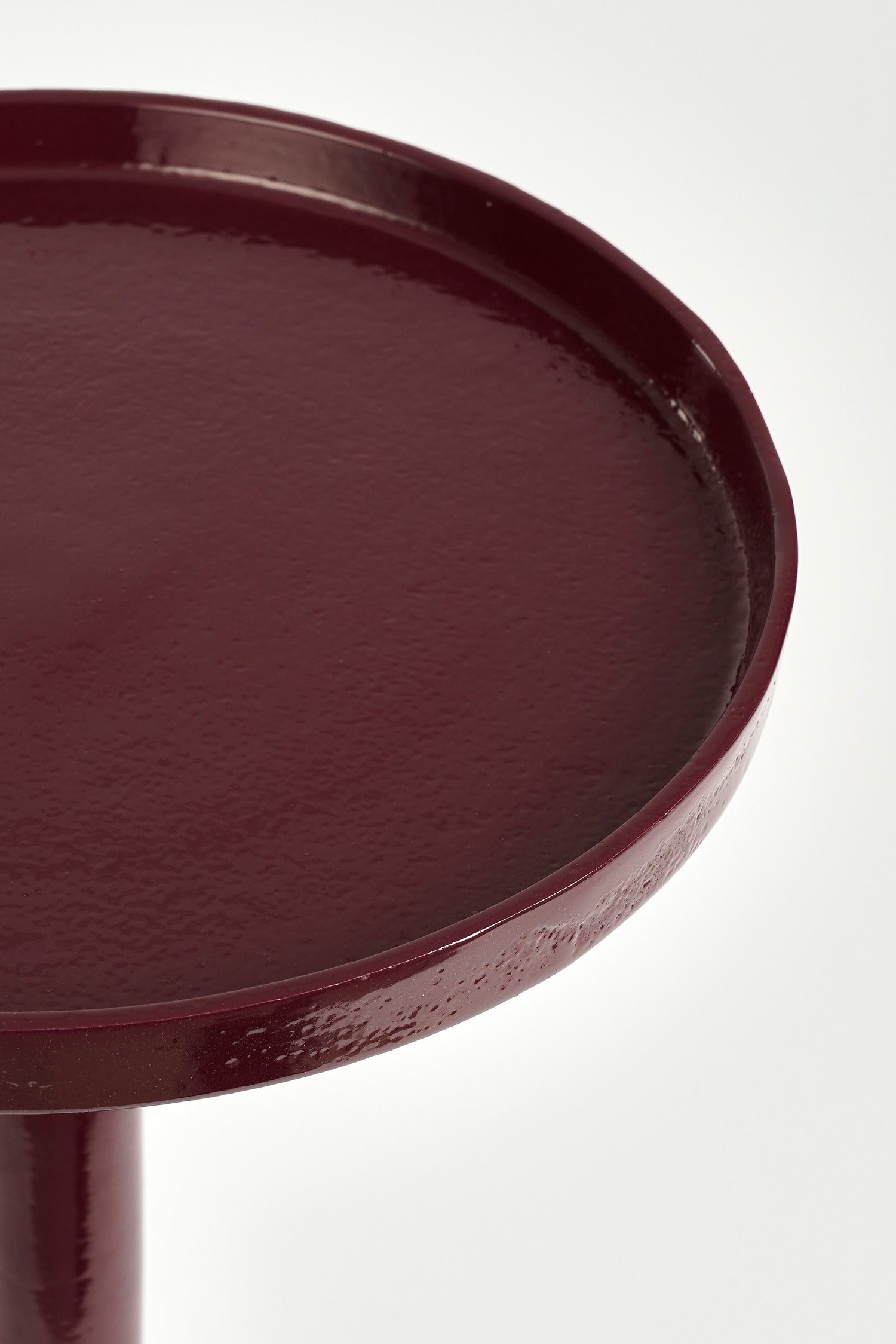 Mica Decorations bijzettafel Duco rood D 25 H 58 cm
