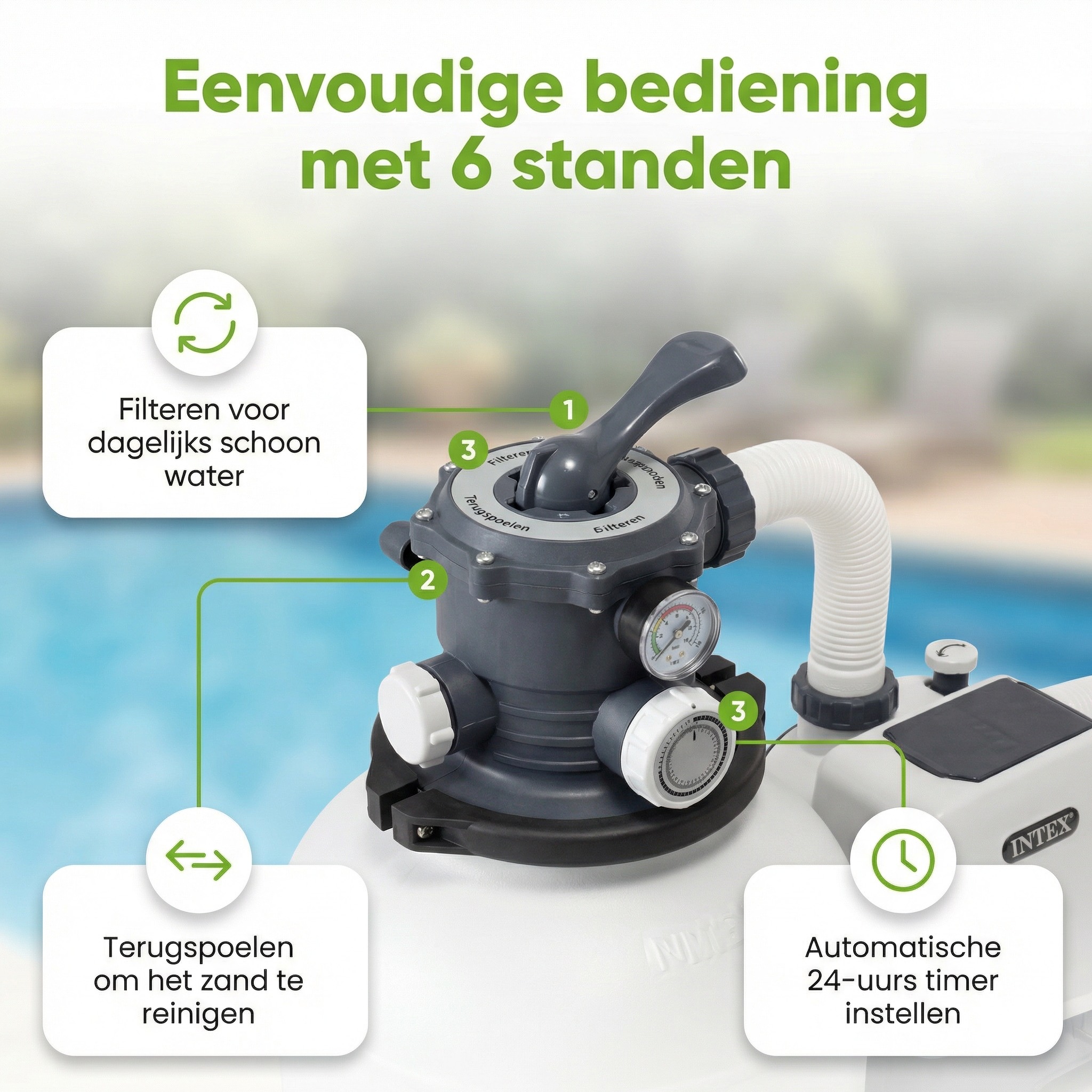 Intex SX1500 4000 l/u zandfilterpomp