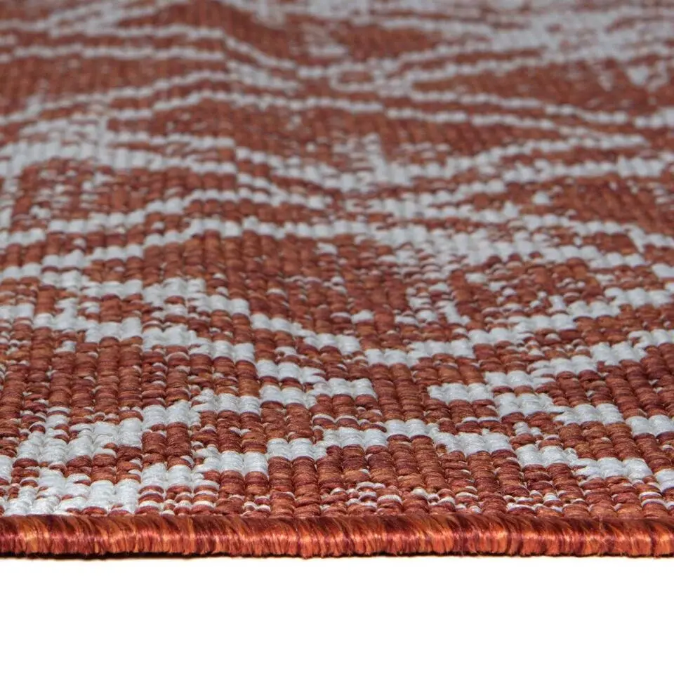 Eva Interior Buitenkleed Rond Frost - Roest - dubbelzijdig 200cm