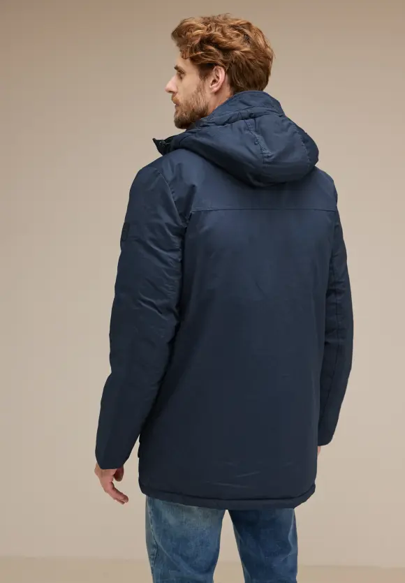 Warmer Parka mit Kapuze - midnight blue