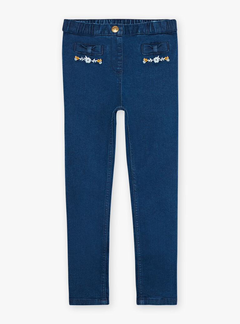 Jean slim bleu en denim