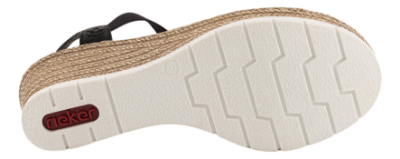 Rieker Sandal Sort 619B2-00