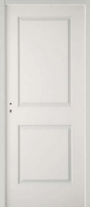 Bloc-porte post-formé beige 2 panneaux H.204 x l.83 cm, poussant gauche