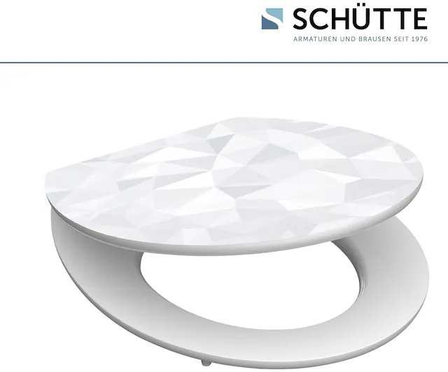 Schütte WC-Sitz »Diamond« High Gloss mit MDF Holzkern, mit Absenkautomatik