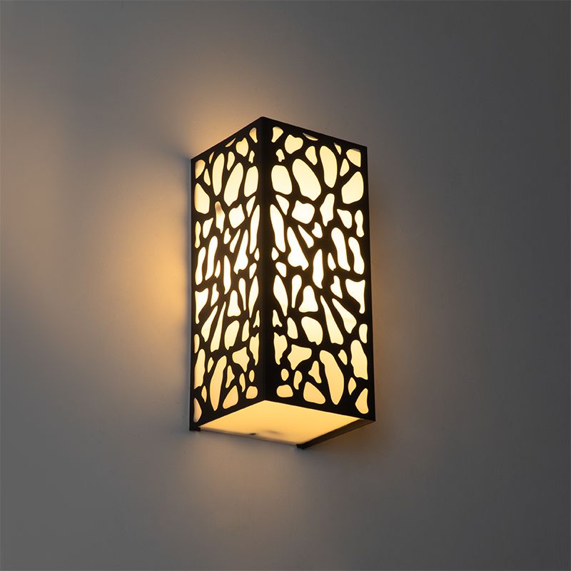 Moderne buiten wandlamp zwart IP44 - Nicole