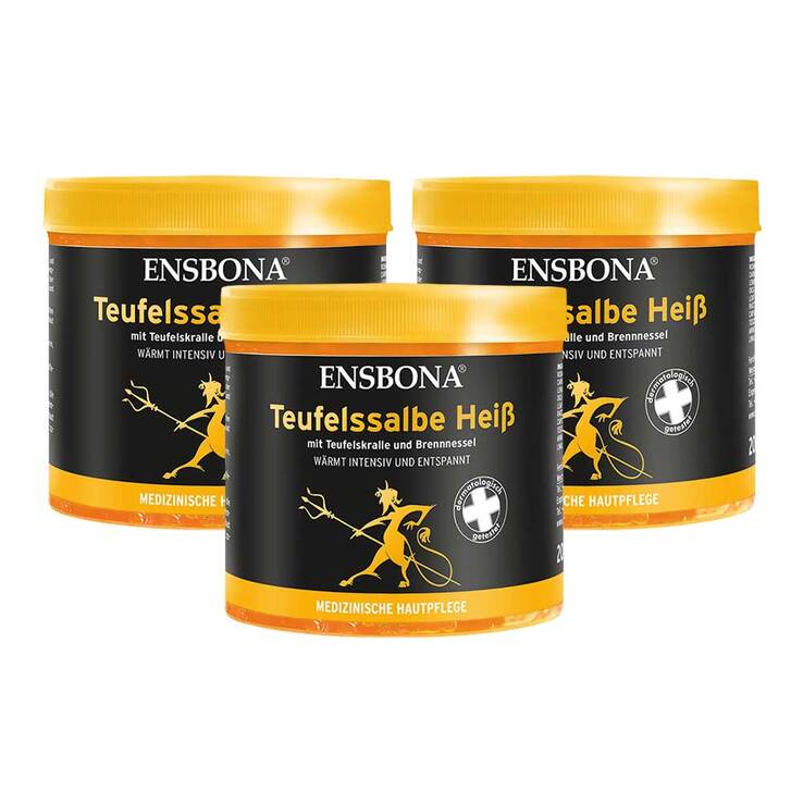 Ensbona Teufelssalbe heiß, 3x200 ml