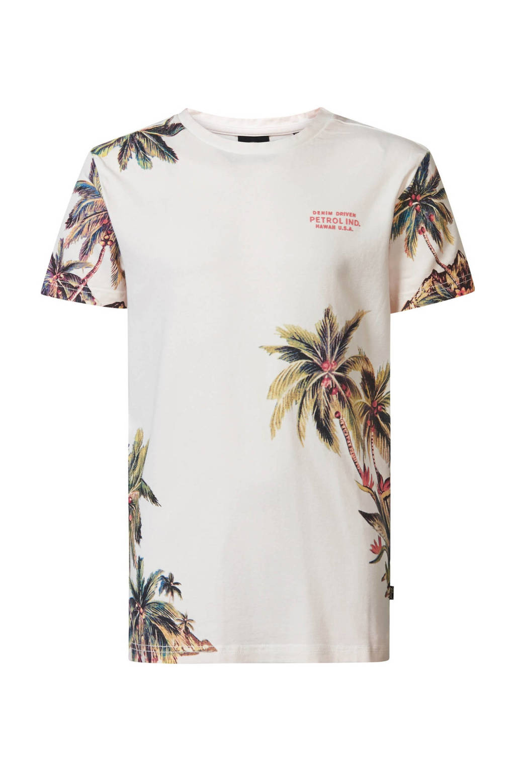 Petrol Industries T-shirt met all over print multicolor