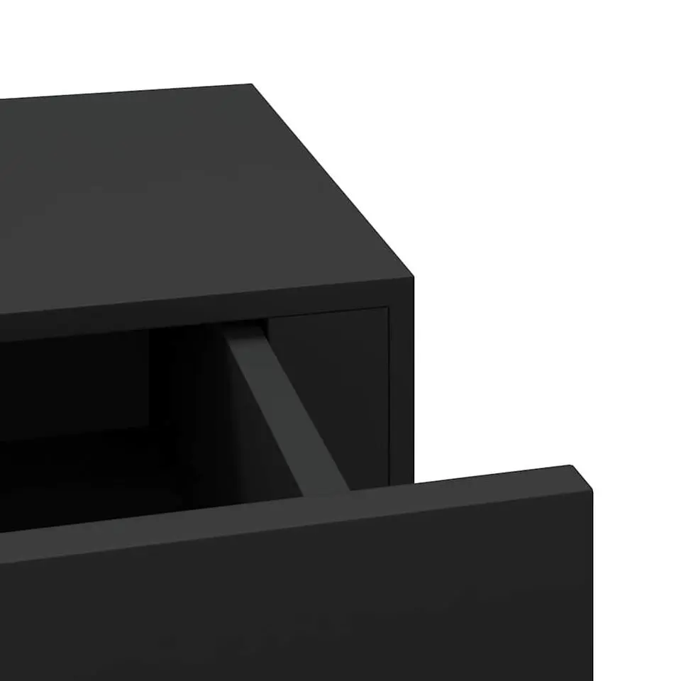 vidaXL - Ladeschap - Zwart - MDF