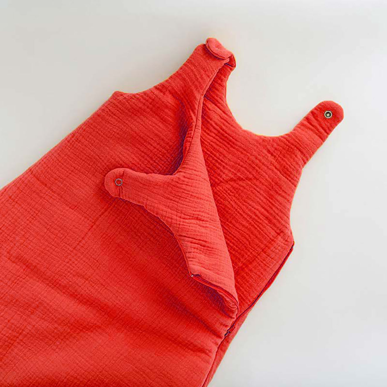 Papate Gigoteuse Hiver en Coton Bio fraise - 70x90 cm