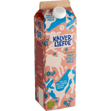 Kalverliefde Biologische Half Volle Melk 1 L