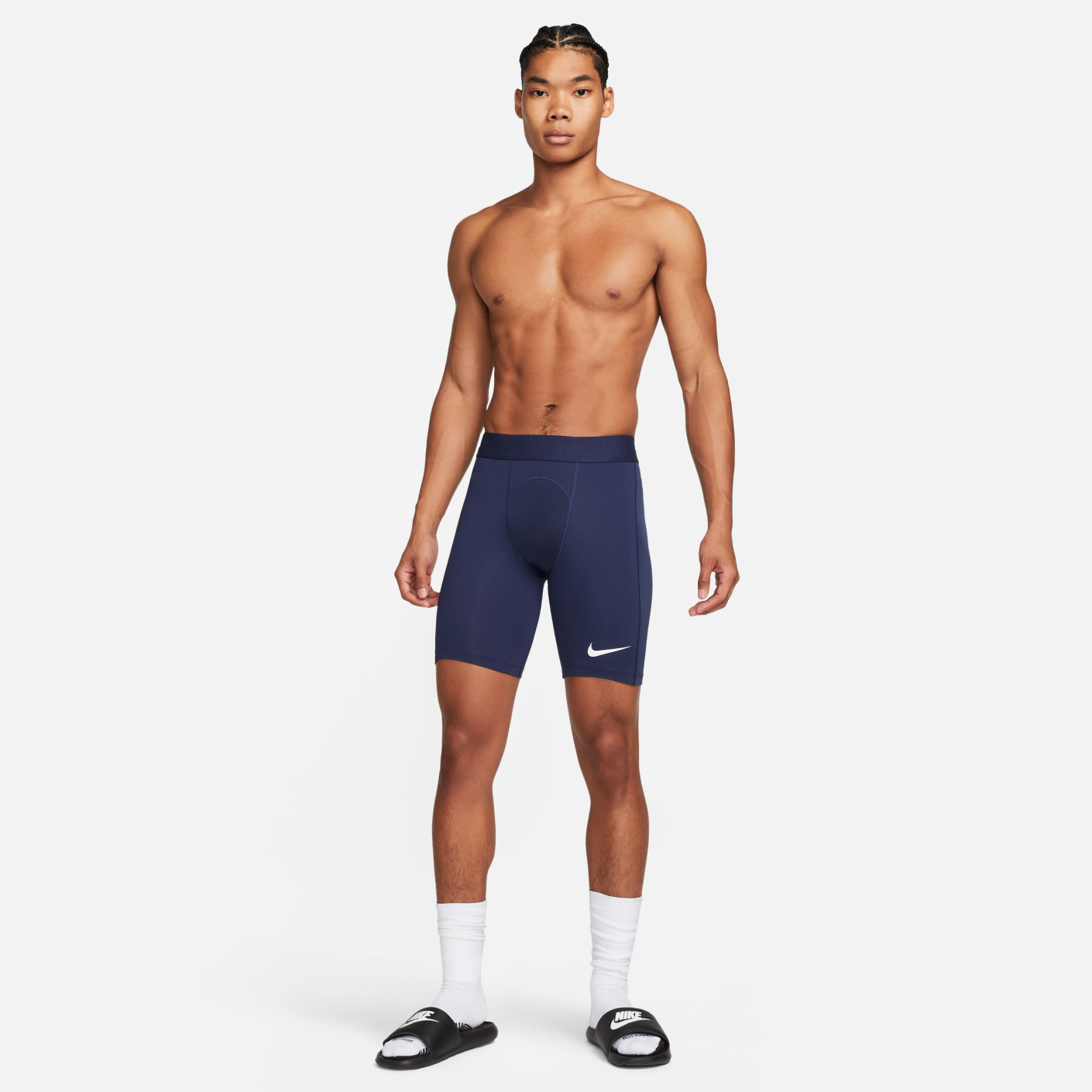Nike Pro Dri-Fit Strike Slidingbroekje Donkerblauw Wit