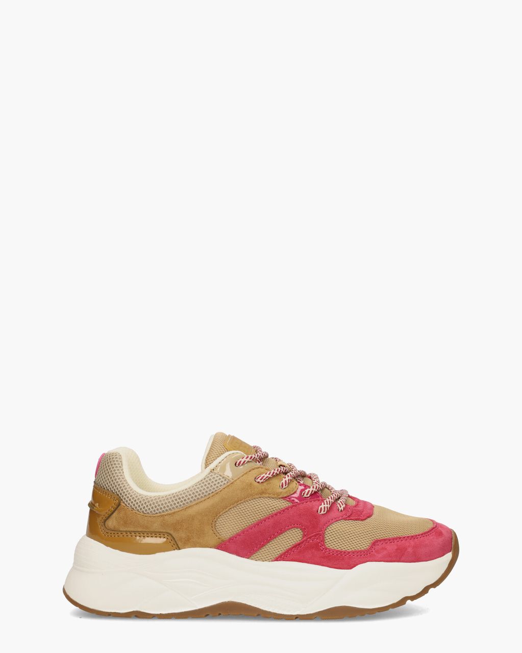 Scotch & Soda Celest Cognac/Rood Damessneakers