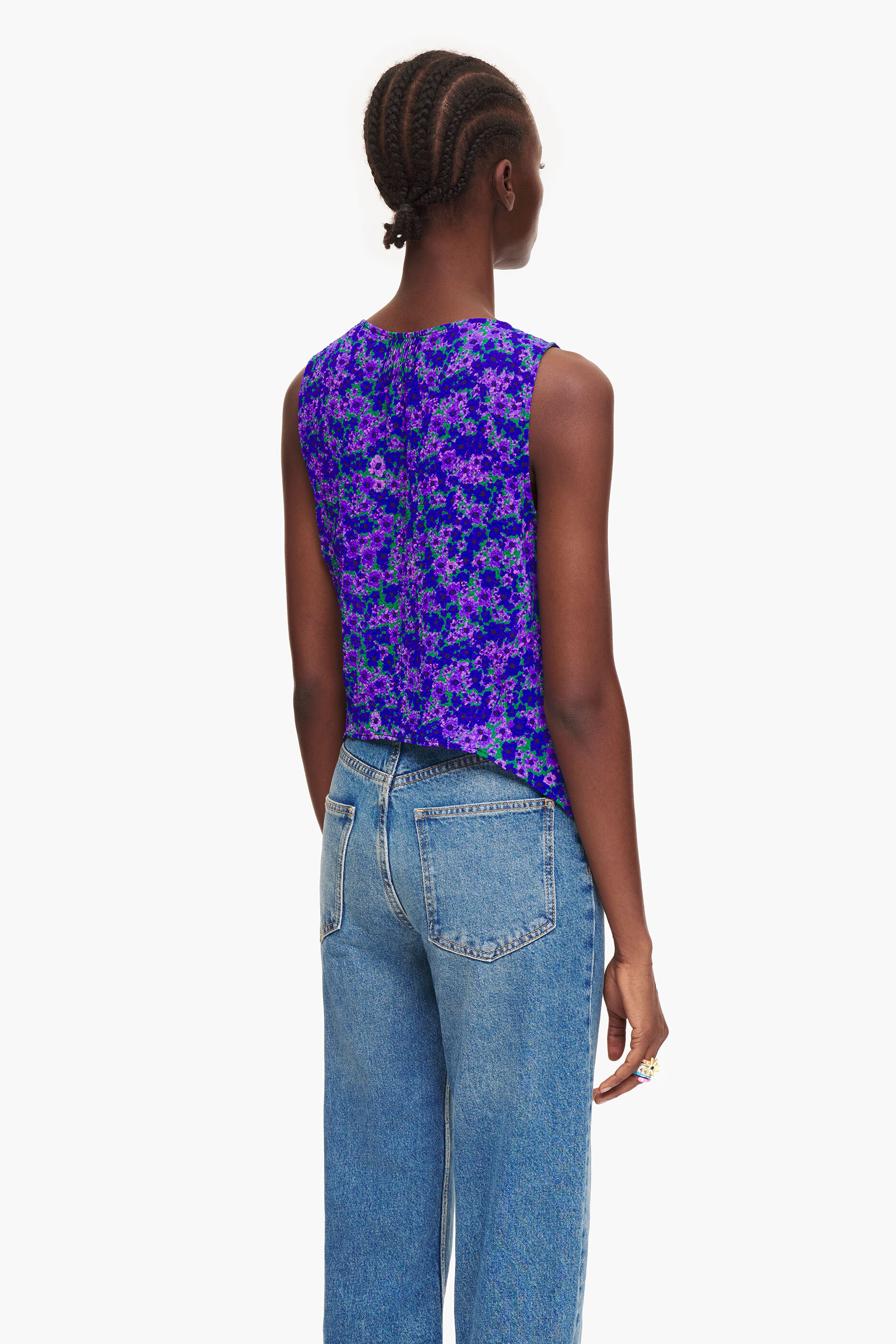Top mini estampado Flores Completo