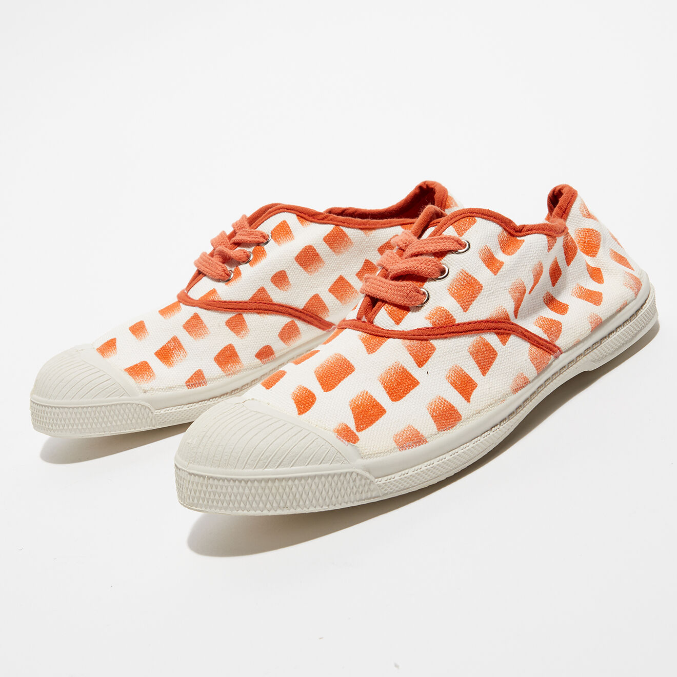 Bensimon Tennis Lacet imprimées orange