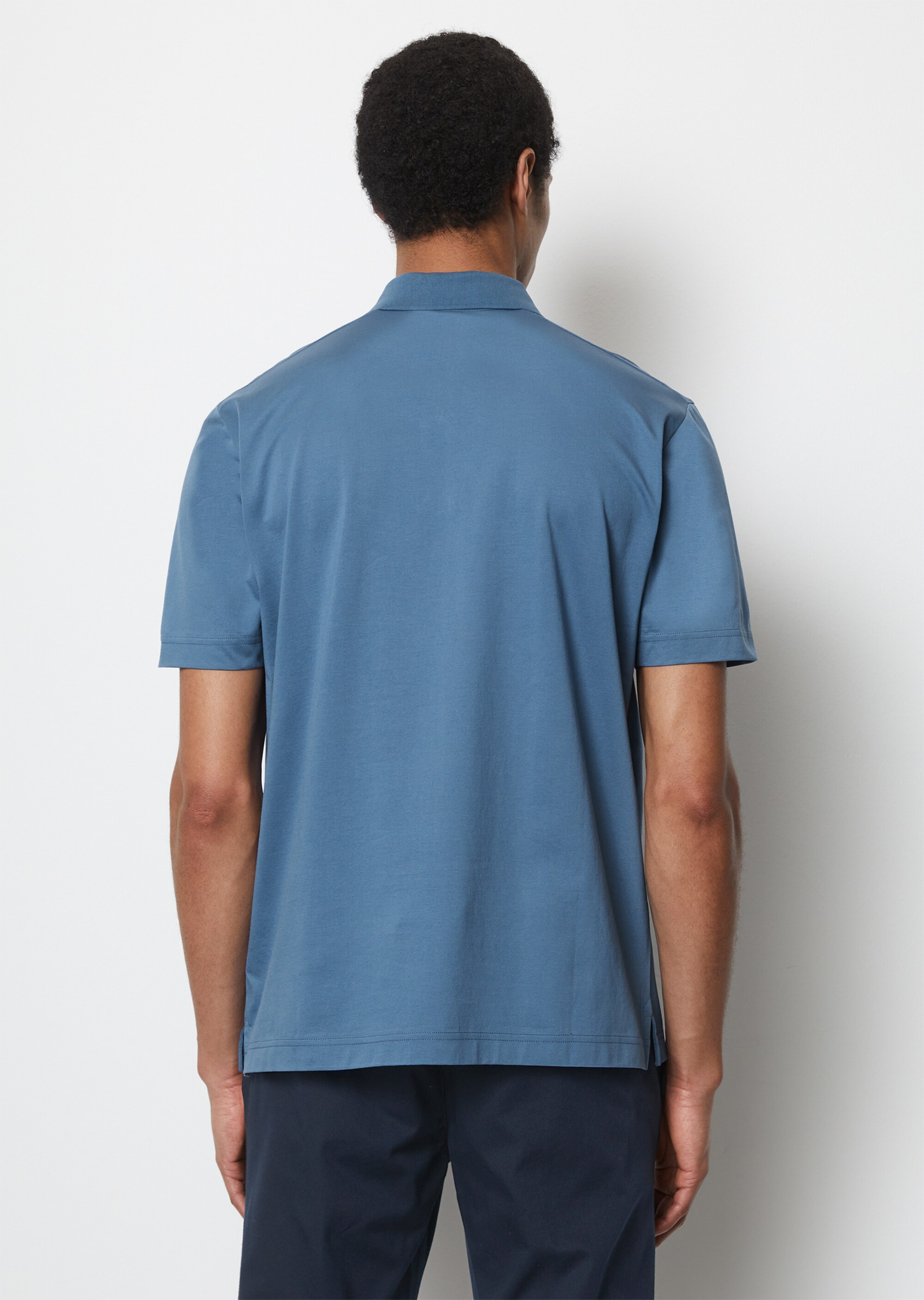 Poloshirt Jersey regular in besonders edler Web-Optik