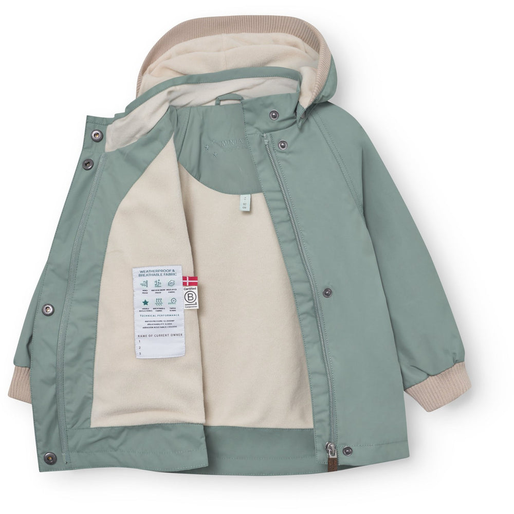 Køb Mini A ture Granite Green Matwai Fleece Lined Jacket. Grs