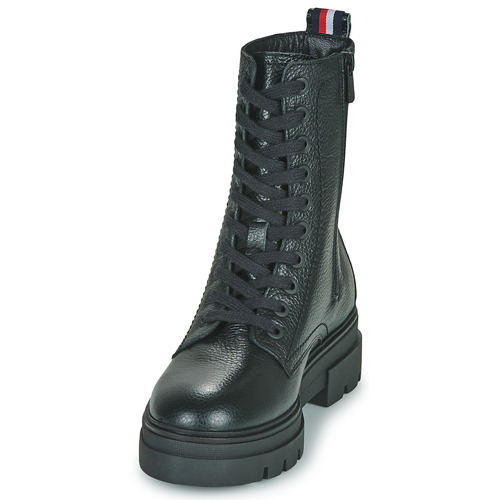 Tommy Hilfiger - MONOCHROMATIC LACE UP BOOT Negro