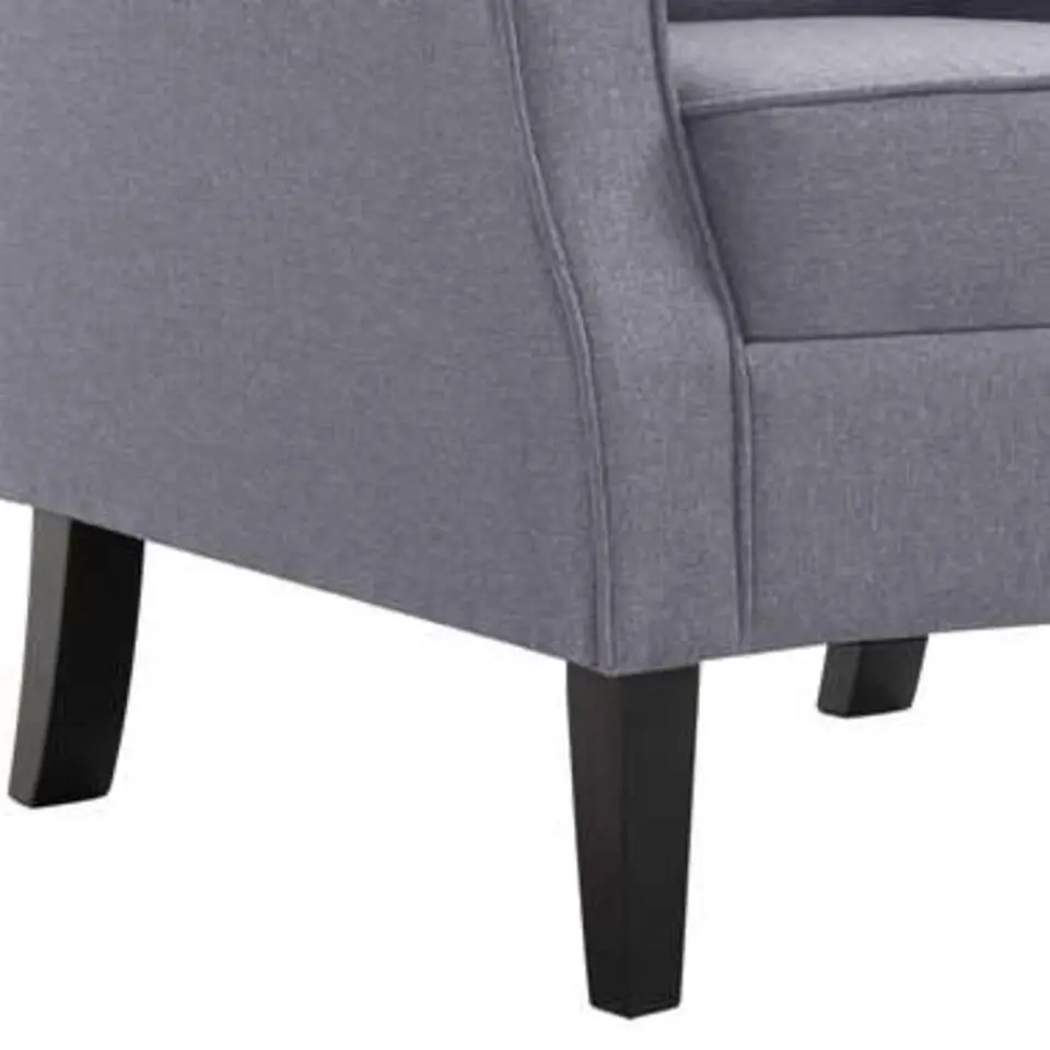 VIDAXL Fauteuil stof donkergrijs