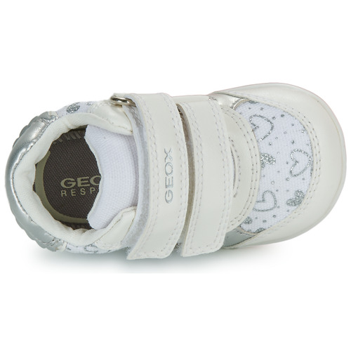 Geox - B ELTHAN GIRL - Blanc / Argenté