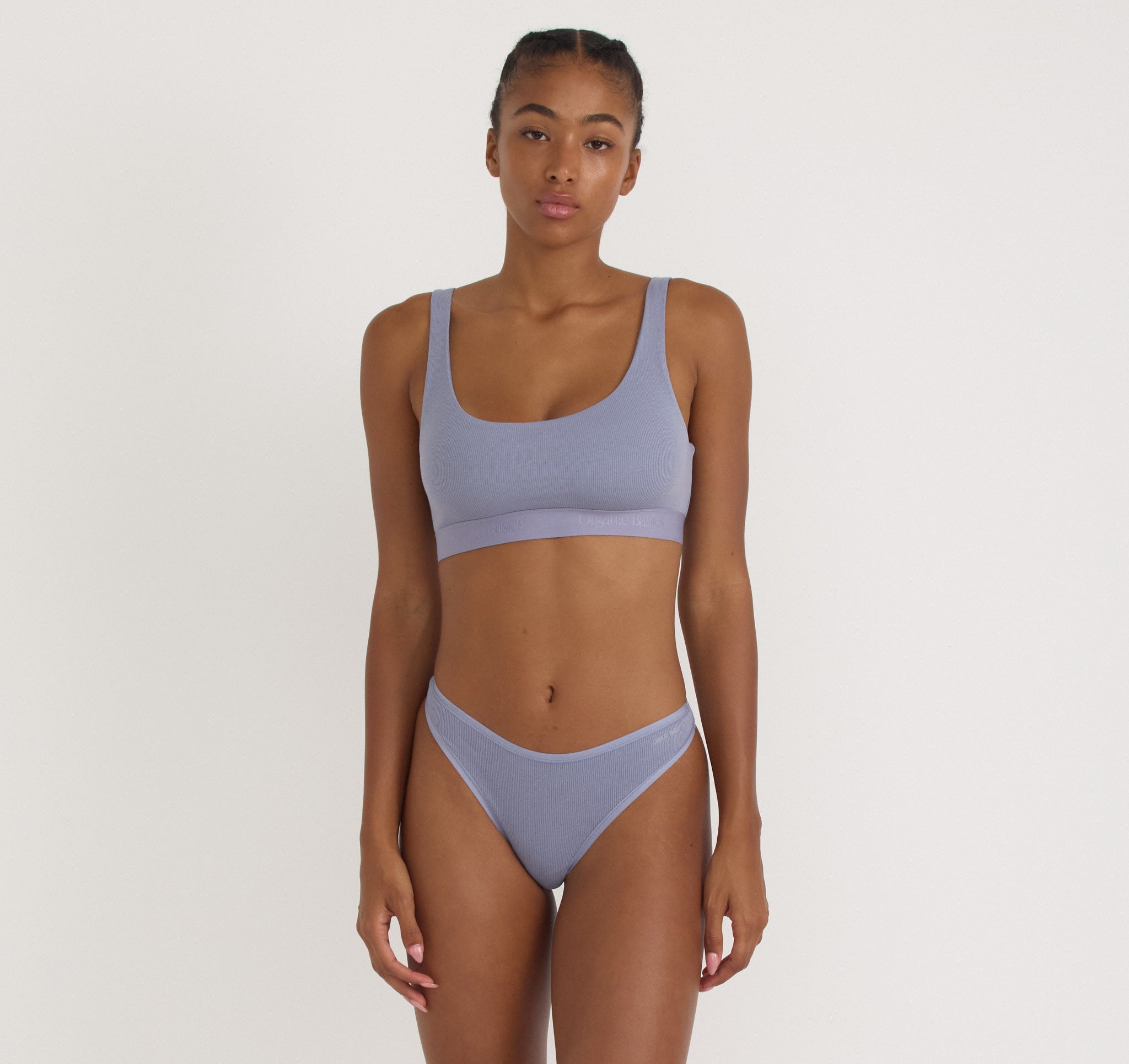ORGANIC COTTON<br>Core Rib Tank Bralette