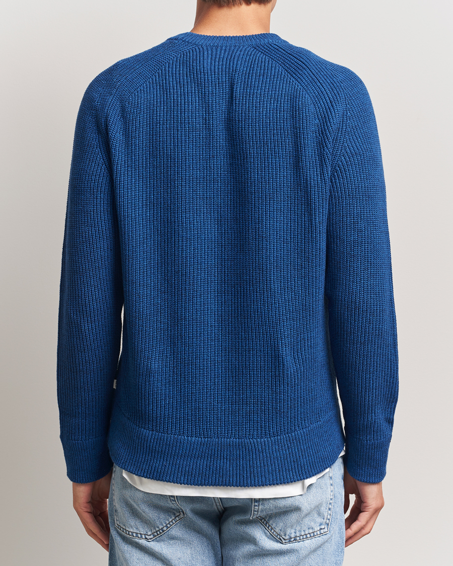 NN07 Jacobo Cotton Knitted Sweater Blue Quartz