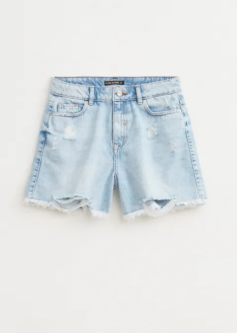 Denim short high waist blauw (BLW.USL)