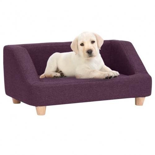 sofá roxo confortável para cachorro
