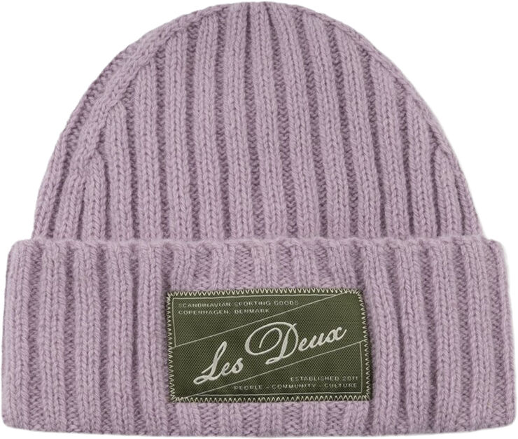 Les Deux Wells Wool Beanie Lyserød