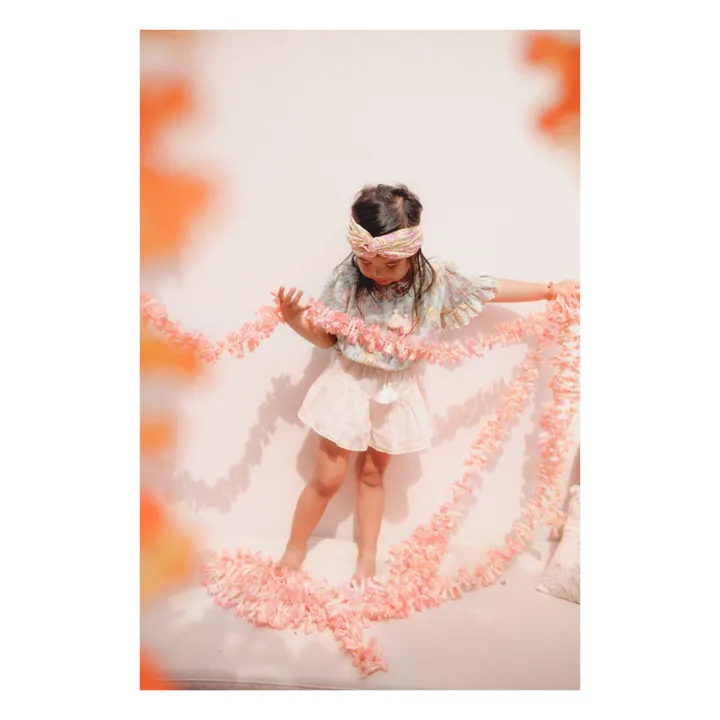 Louise Misha Jupe Short Coton Bio Alambra | Rose pâle