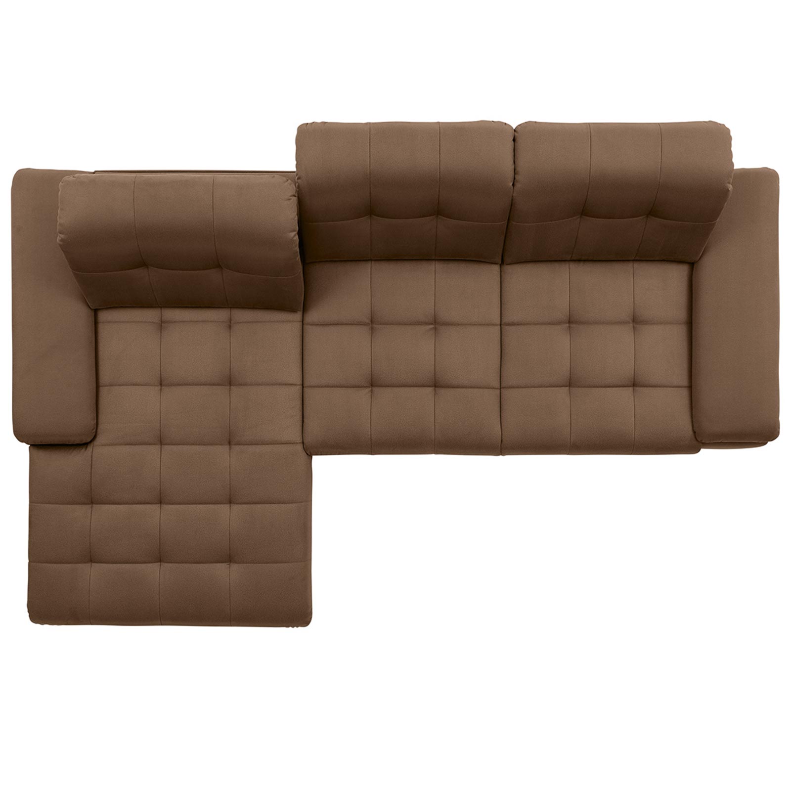 polsterpower Ecksofa - Holiday mandel - Basismodell - Recamiere links